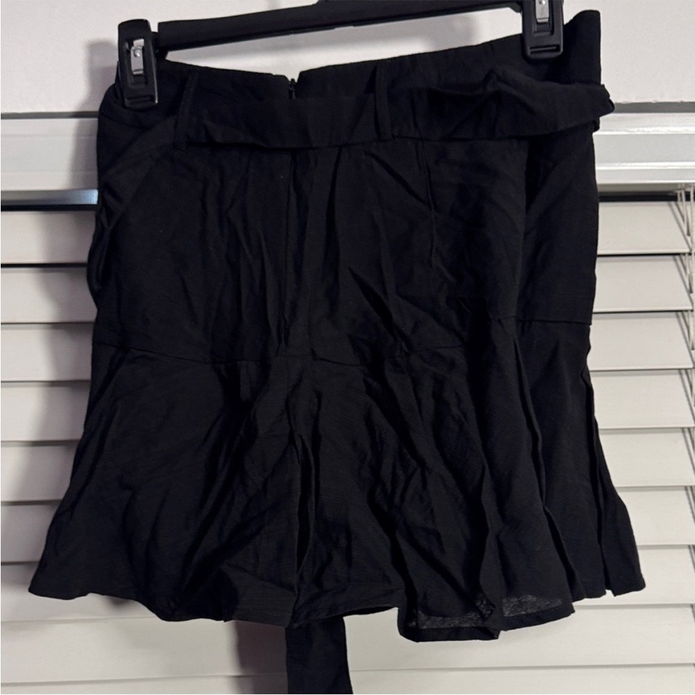 Lulu's Black Women's Skort with Flared A-Line Hem